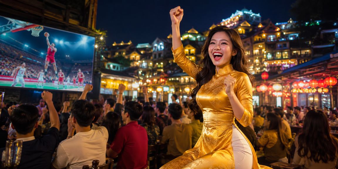 Ảnh nền bàn cá cược casino tại Việt Nam với khách chơi